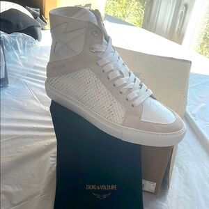 Zadig & Voltaire high flash Keith sneakers 38 (7 or 7.5 US) retail $458 BNIB